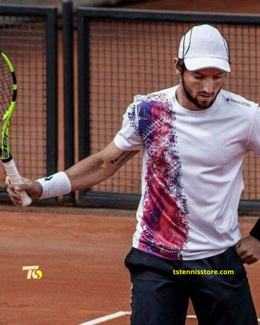 Giorgio Portaluri atleta ed allenatore che veste ts tennis store abbigliamento tecnico per tennis e padel produzione