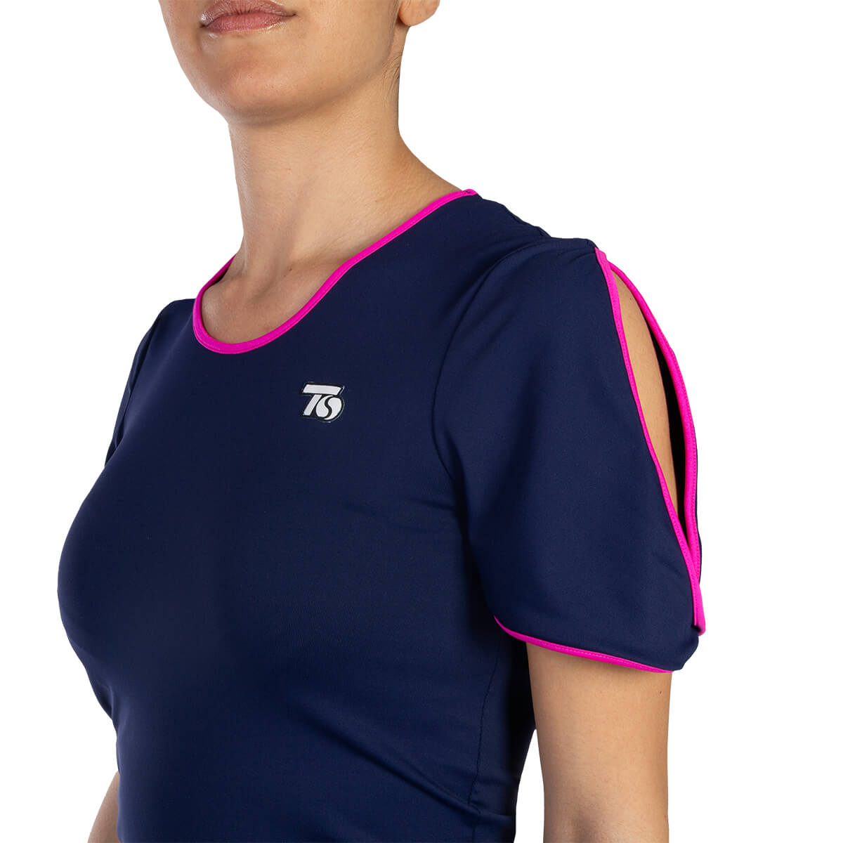 T-shirt con maniche a sbuffo